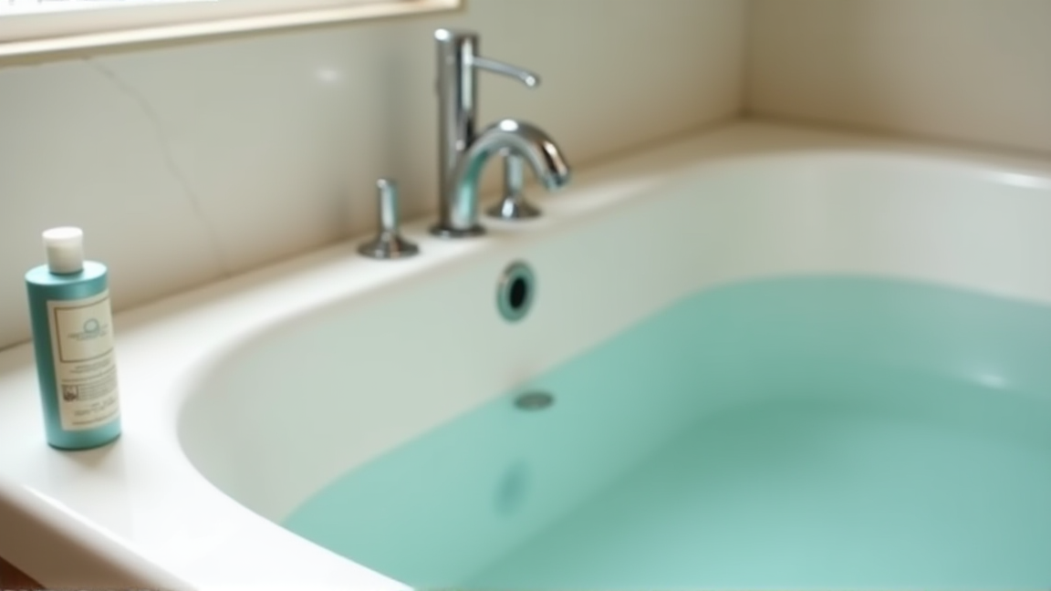 配管洗浄剤を使って追い焚き配管を掃除する様子