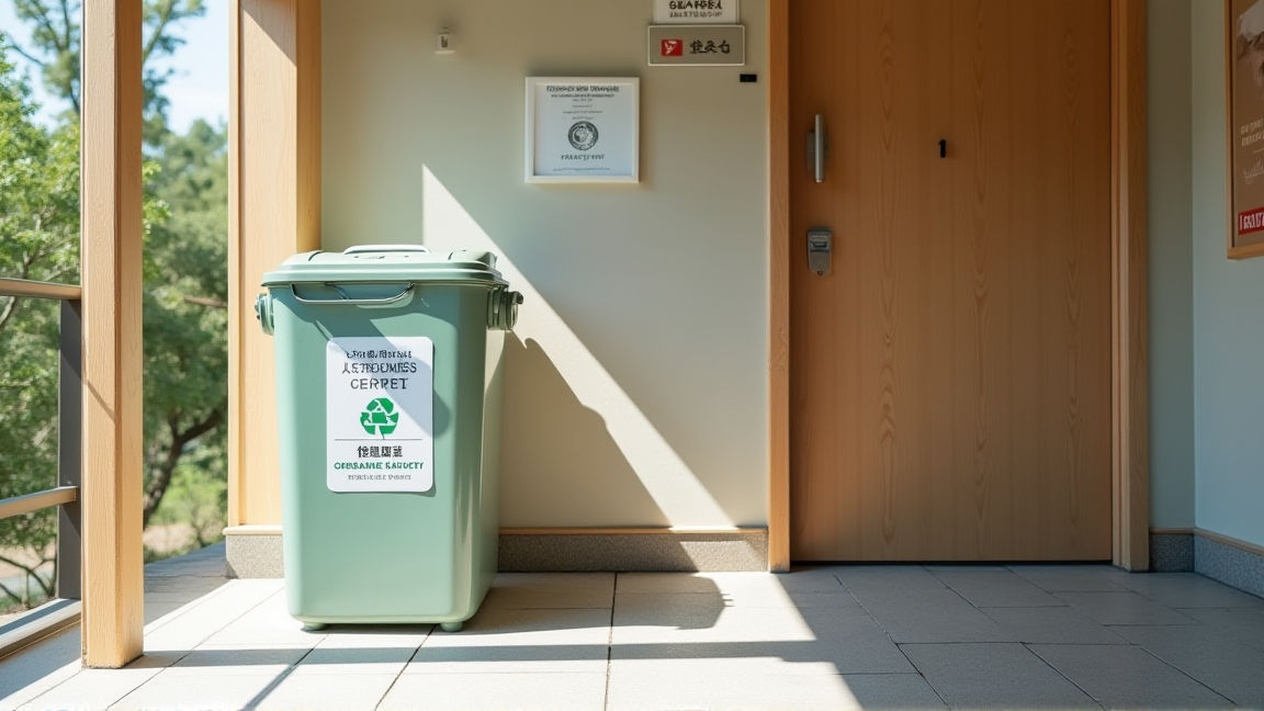 羽毛布団のリサイクル回収ボックス