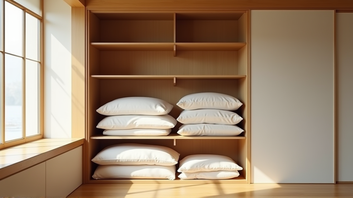 すっきり片付いた和室の押し入れ