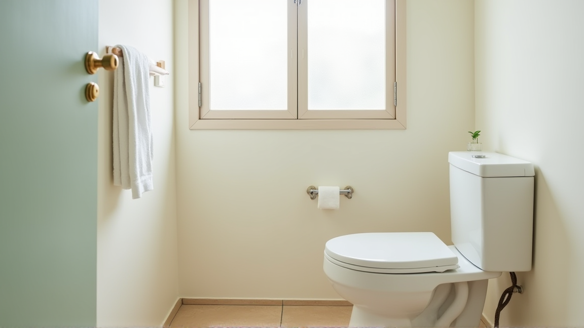 清潔感のある日本の家庭のトイレ空間