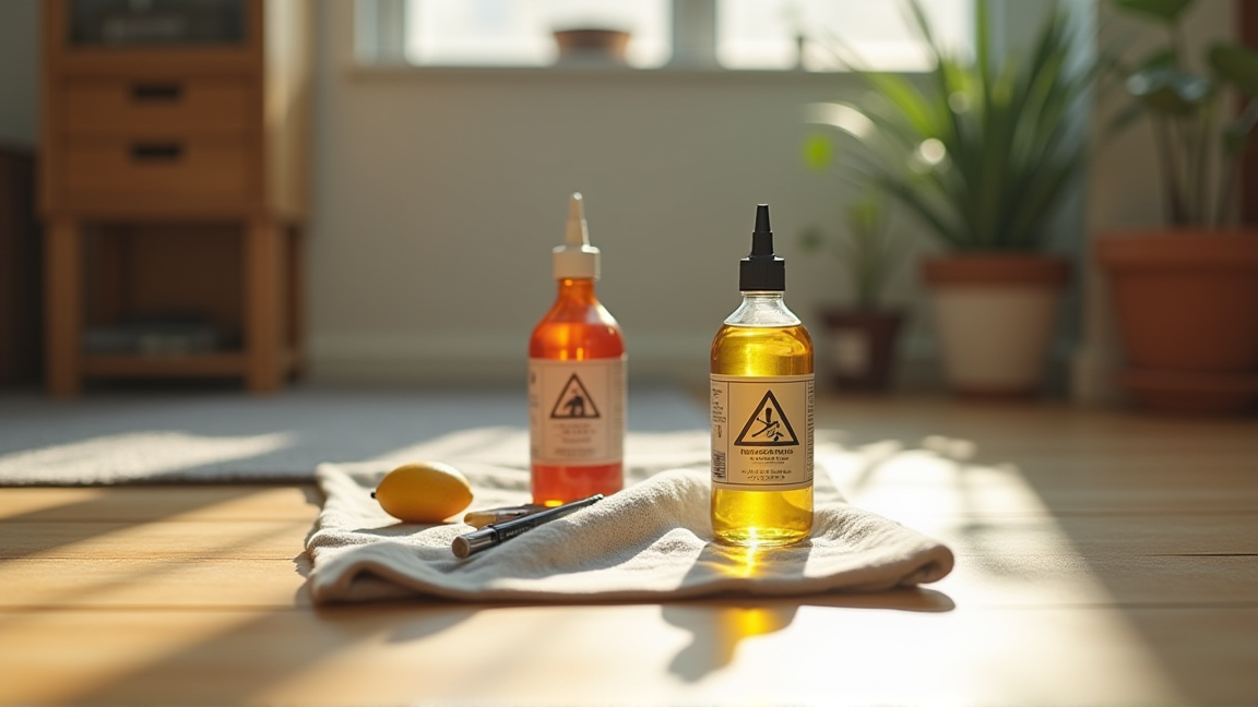 補修に失敗しそうな濃いマーカーや強い溶剤を避けるイメージ