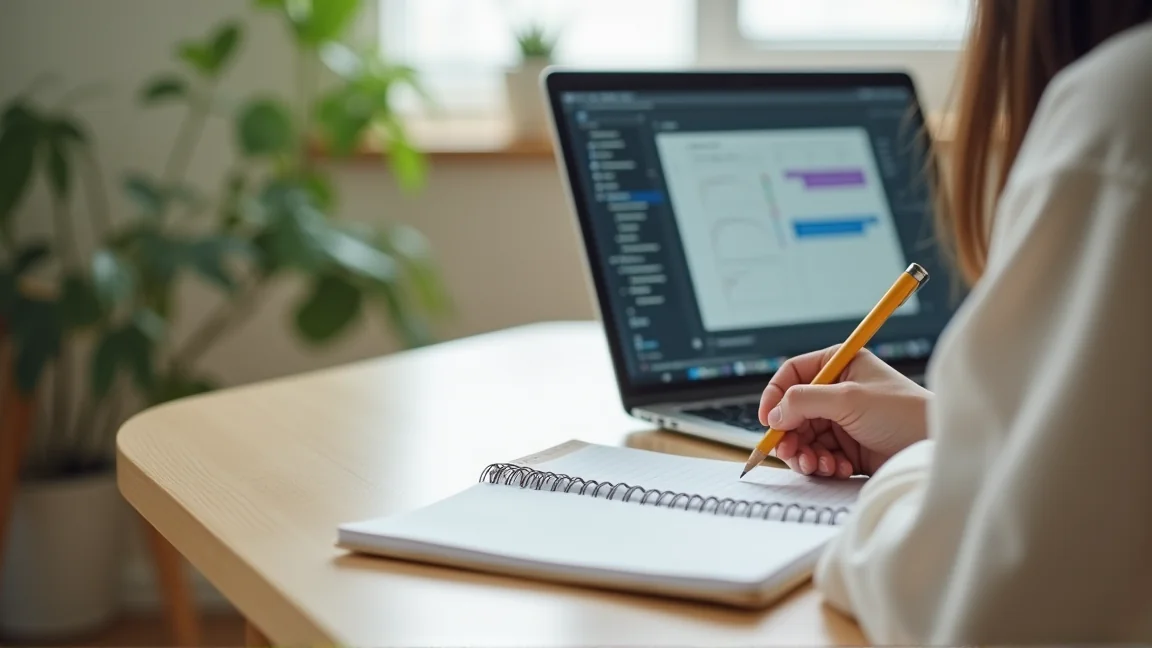 自宅で固定回線について調べる人の手元