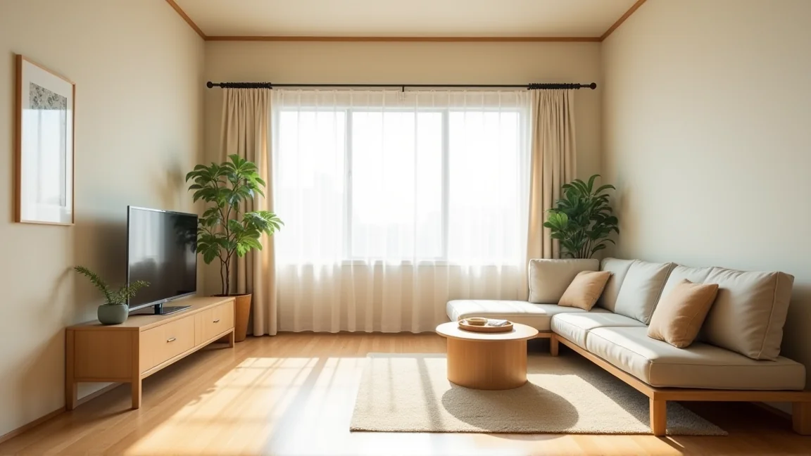 きれいに整えられた賃貸マンションのリビング
