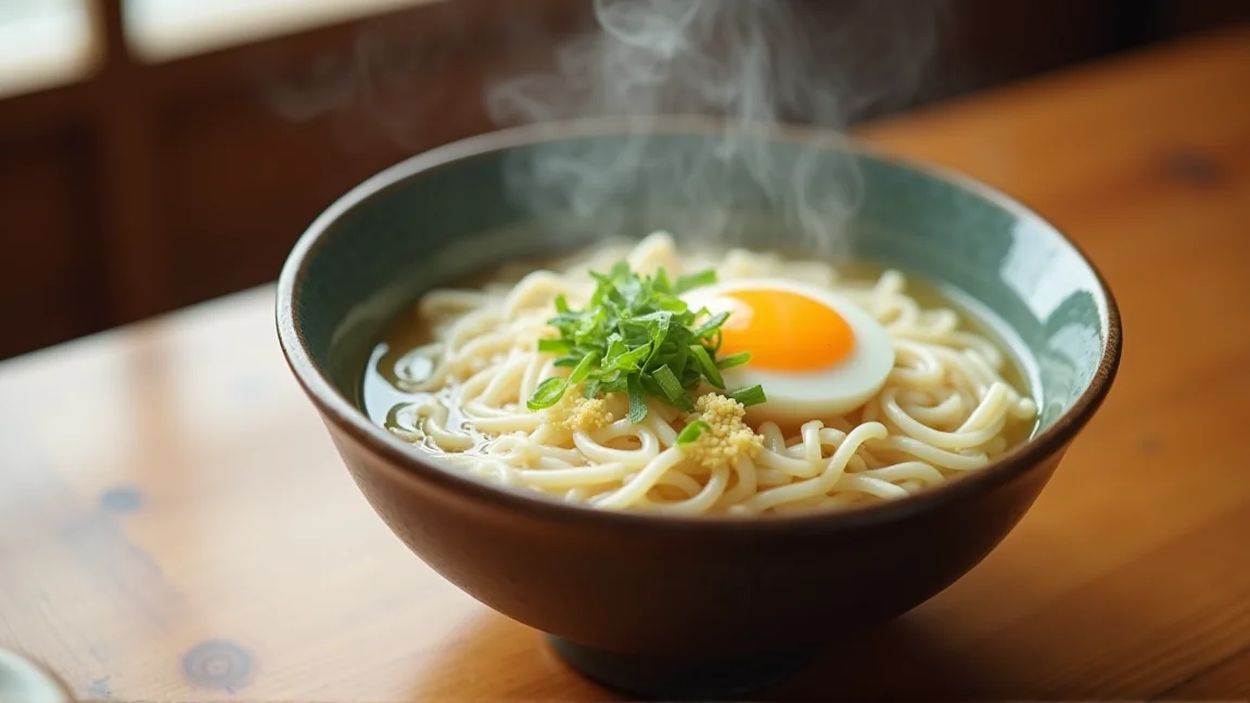 器に盛った温かいにゅうめん