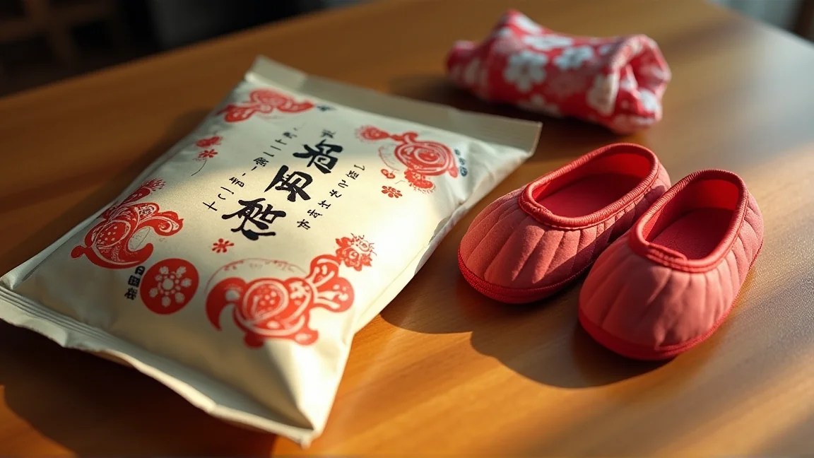 千歳飴の袋と子ども用の小さな草履