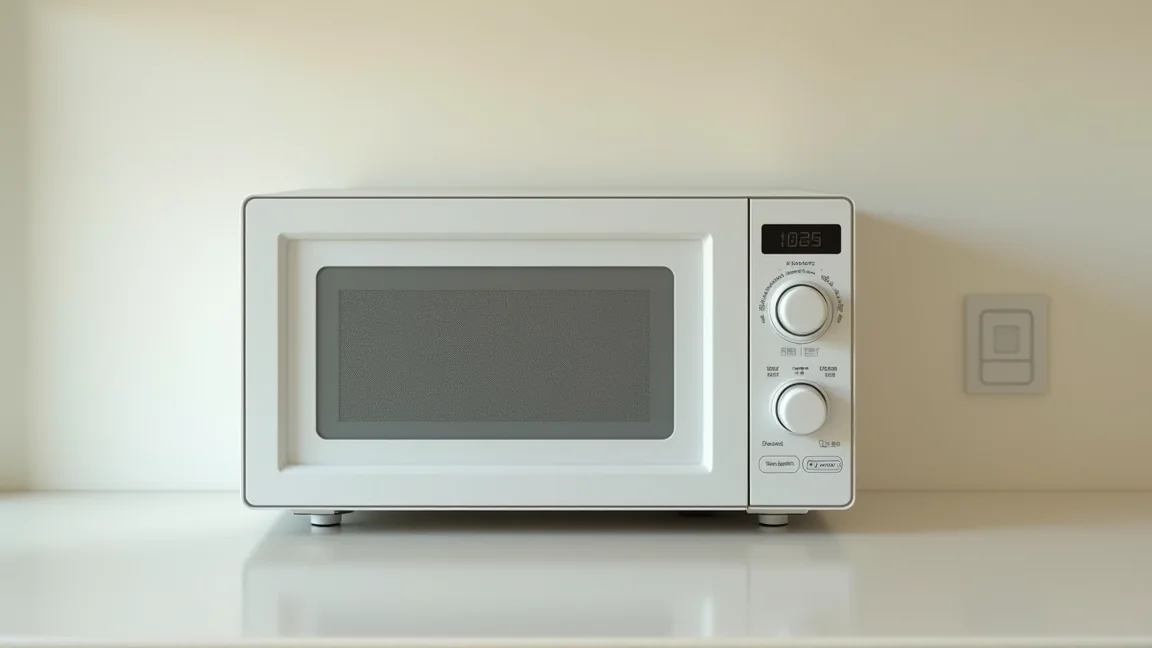電子レンジの背面と壁の間にある放熱スペース