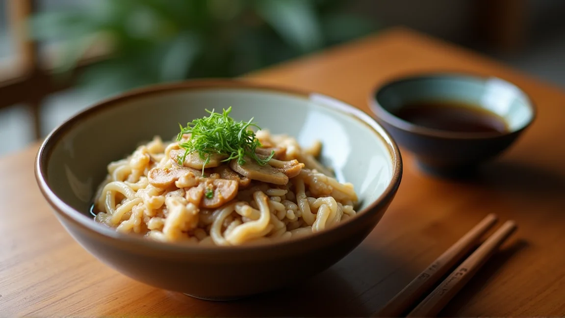 茶わんによそったきのこの炊き込みご飯