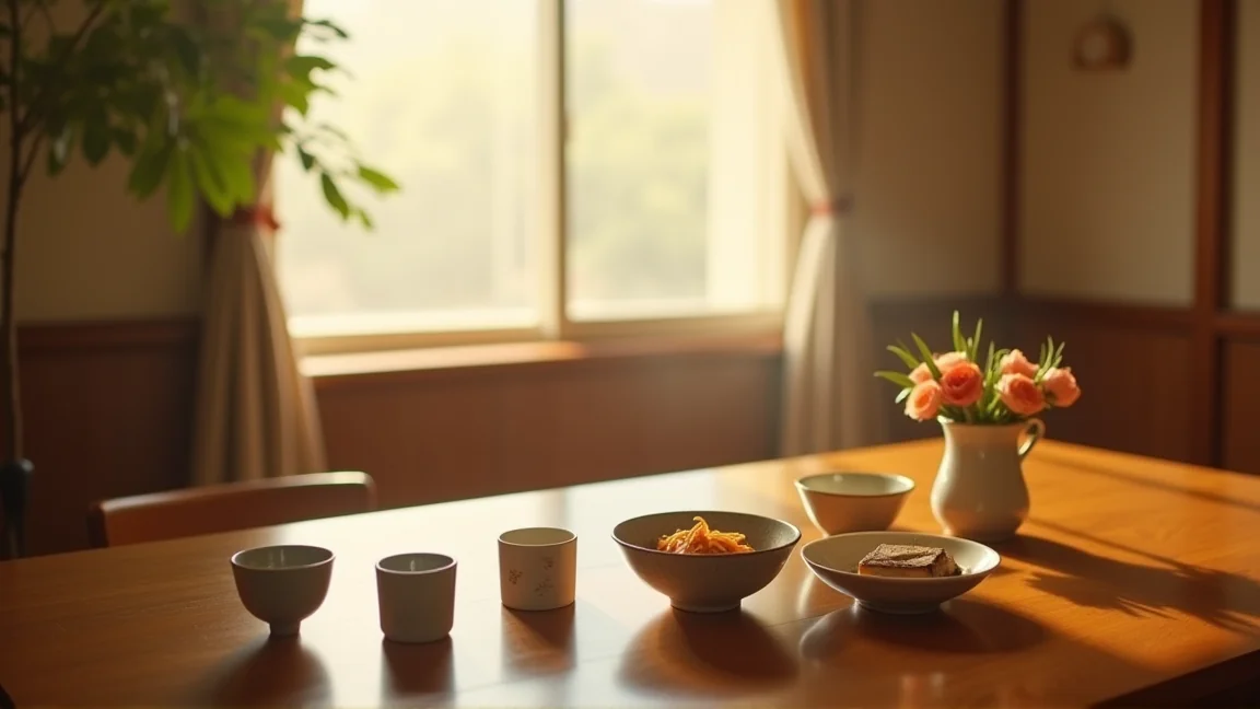 家族で食卓を囲む温かい雰囲気
