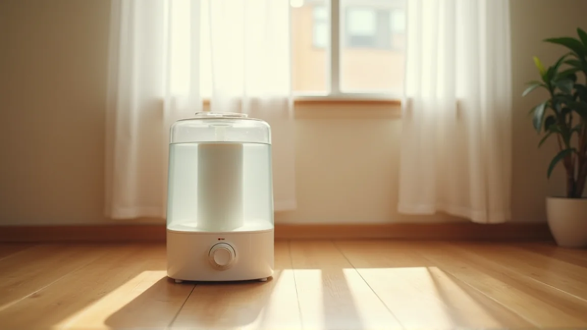 一年ぶりに収納から出した加湿器とほこりをかぶったタンク