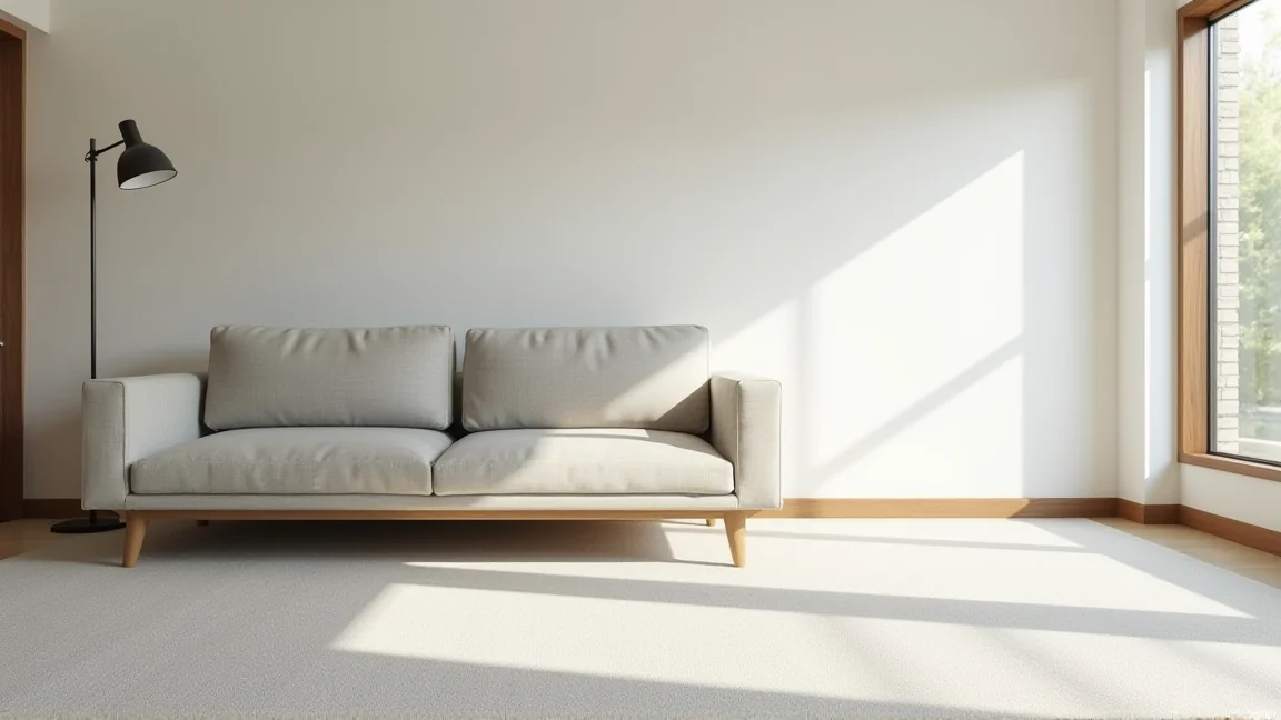 凹みが目立たなくなった部屋のカーペット