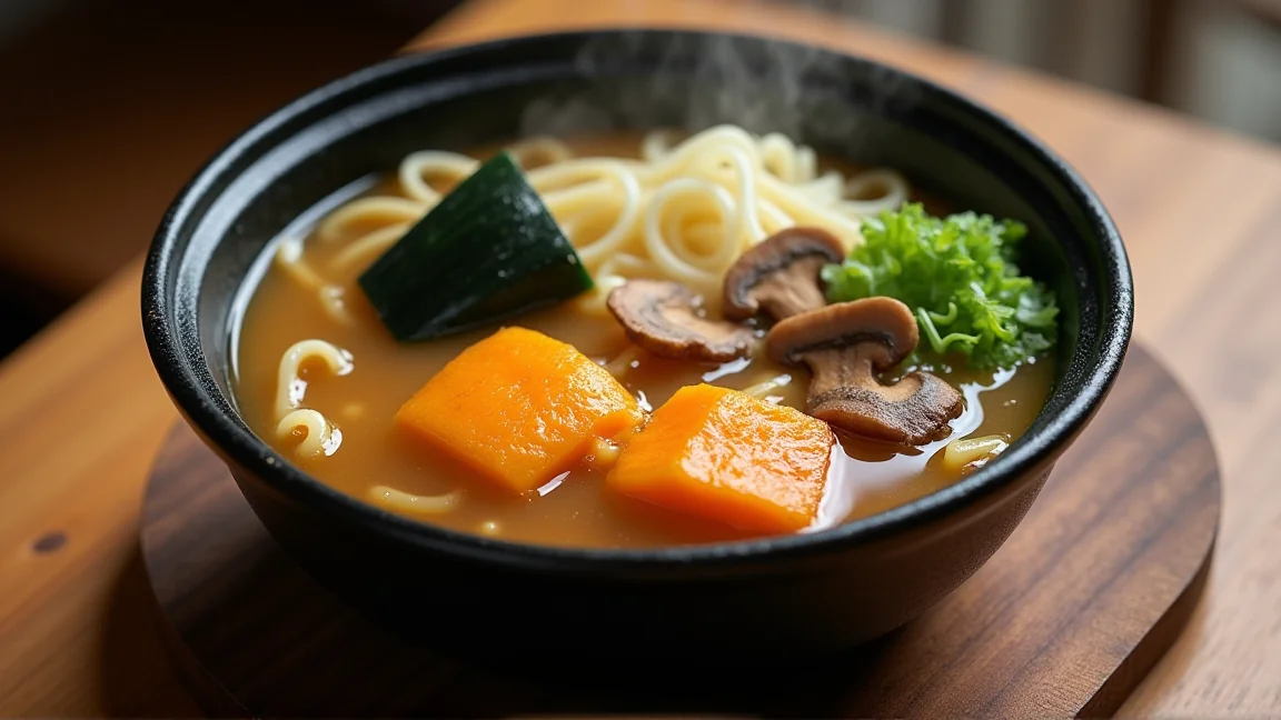 かぼちゃと味噌で作るほうとうの作り方のイメージ画像