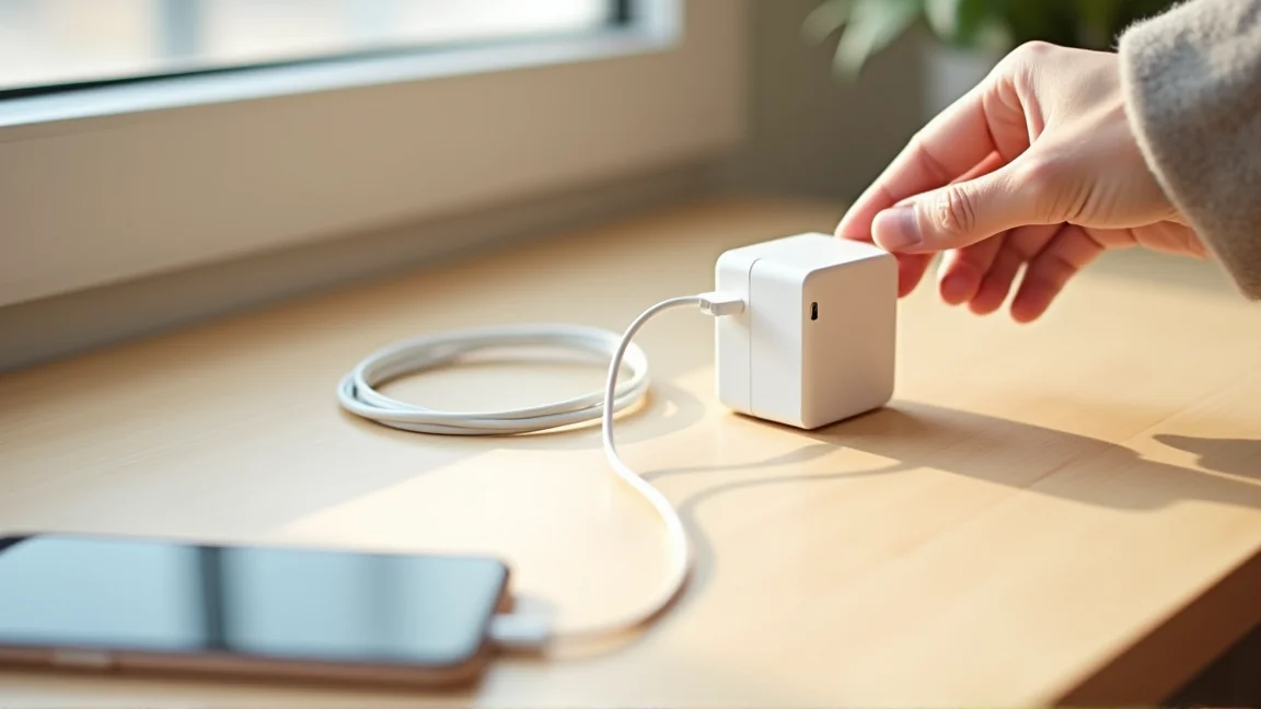充電器が熱いときの危険の目安と対処のイメージ画像