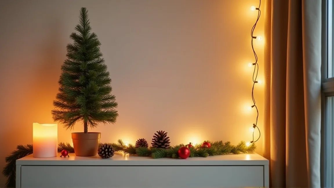 100均でできるクリスマスの簡単な飾り付けのイメージ画像